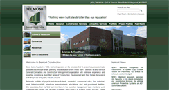 Desktop Screenshot of belmontconstruction.com