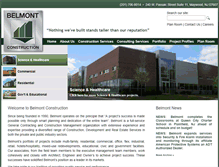 Tablet Screenshot of belmontconstruction.com